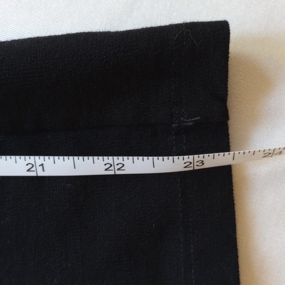 Eileen Fisher Petite Jersey Viscose Cropped Crepe Wide Leg Pants 12P Black - Picture 8 of 9